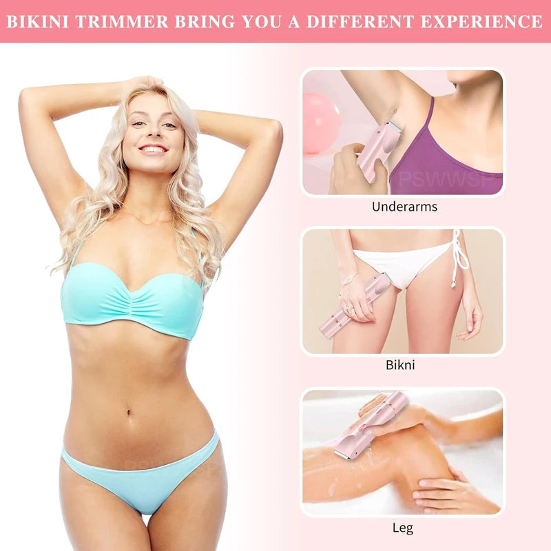 Onyra Professional Electric Razor Women 2024 - 2-in-1 Bikini WaterProof